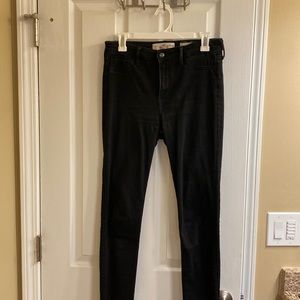 Hollister black high rise skinny jeans, size 7R